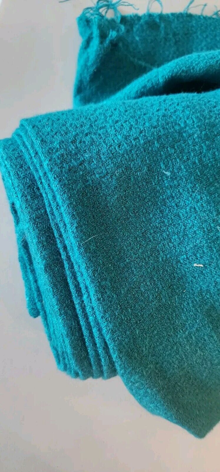 Iconic 60s Mod Vtg MCM NOS Upholstery Fabric Turquoise 5 Yards 58” Wide 