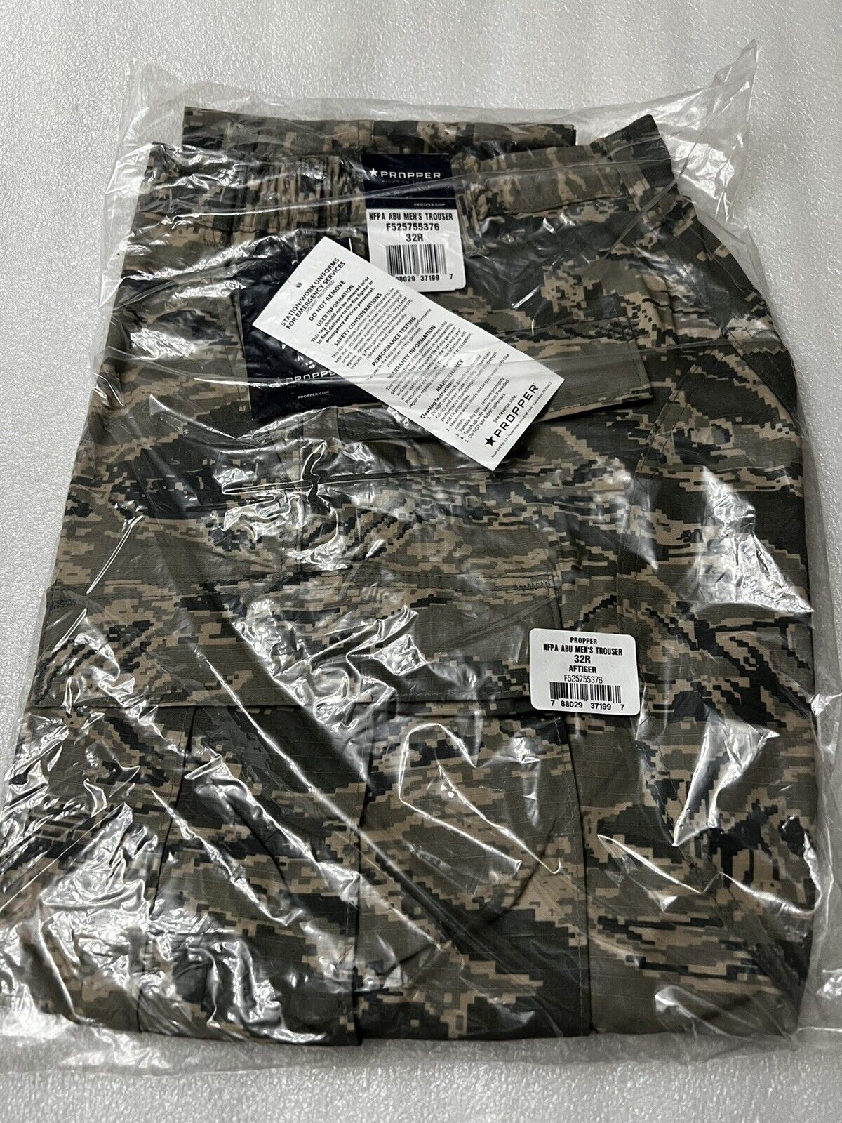 US Air force Military Propper ABU Pants Trousers Men's US Size 32 R,Ripstop New
