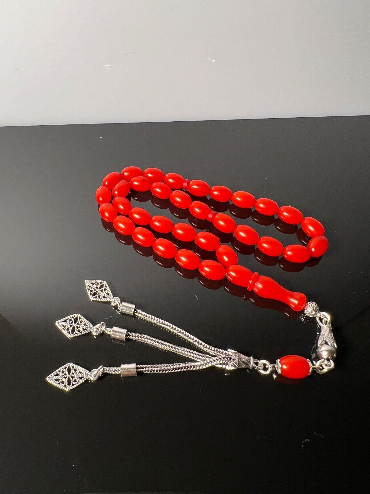 925 Sterling Silver Islamic Muslim Prayer beads rosary Tesbih