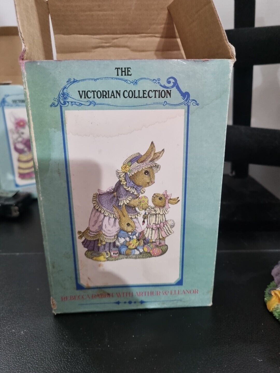 The Victorian Collection Rebecca Rabbit With Arthur & Eleanor 1995 Figurine VA34