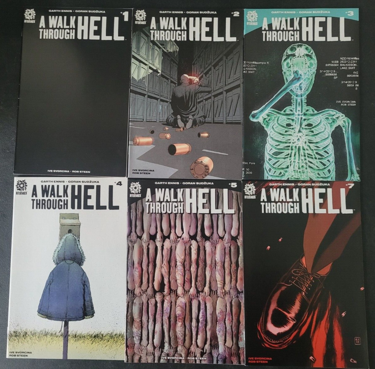 A WALK THROUGH HELL SET OF 10 ISSUES (2018) AFTERSHOCK COMICS NEAR FULL ENNIS