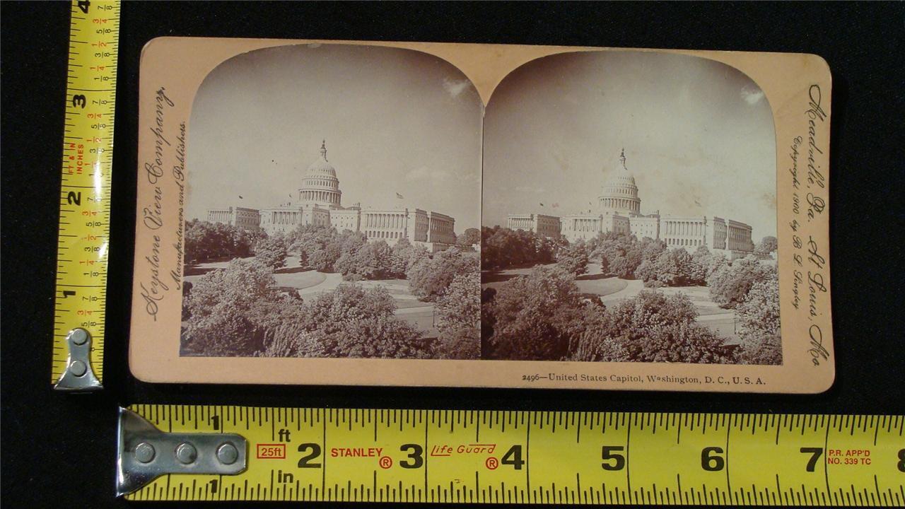 b038, Keystone Stereoview - United States Capitol, Washington, DC, U.S.A. c.1900