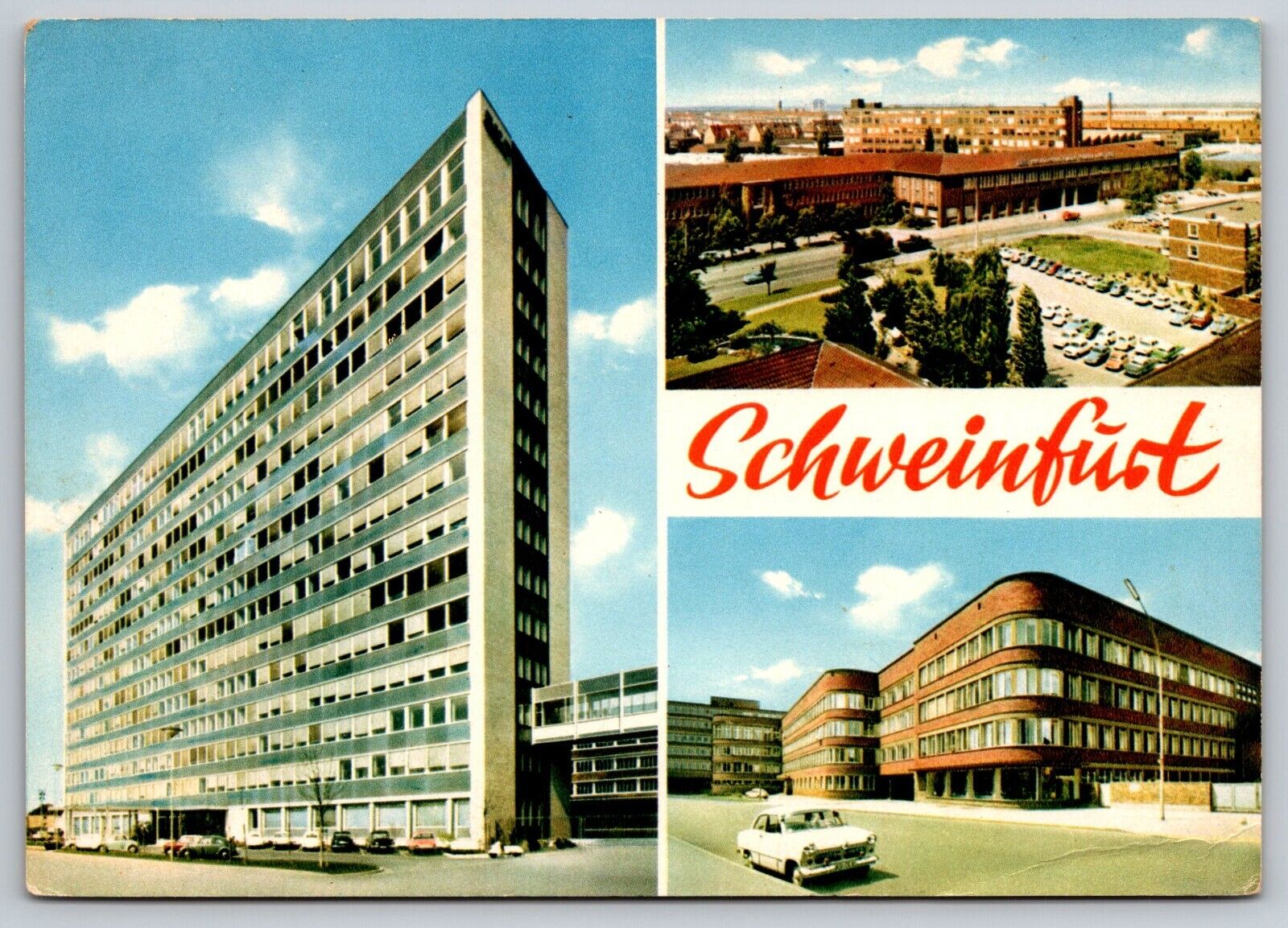 Postcard Germany Schweinfurt Multiview 6N