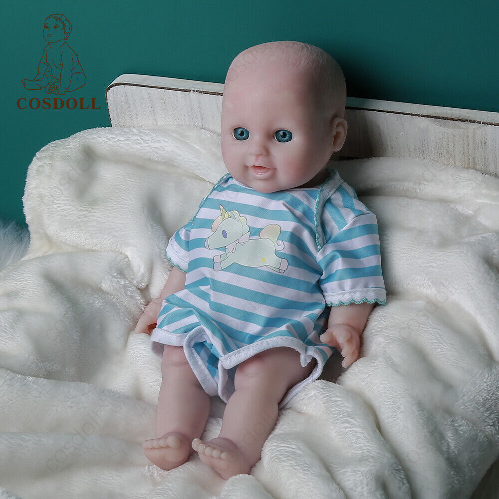 COSDOLL 12in Full Body Soft Silicone Doll Reborn Baby Doll Newborn Baby Washable