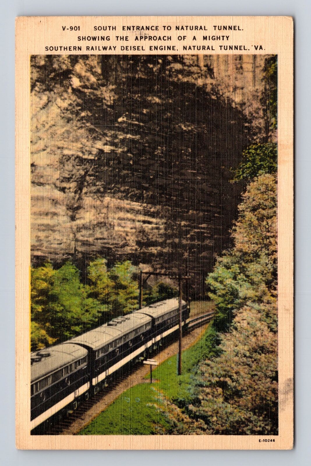 Natural Tunnel VA-Virginia, South Entrance To Natural Tunnel, Vintage Postcard