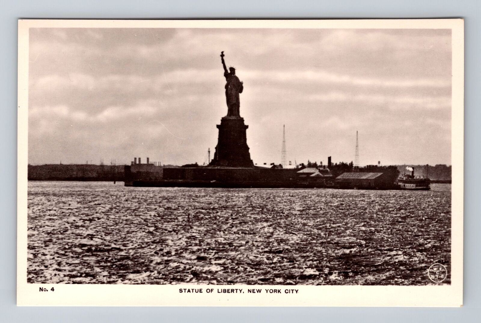 New York City NY, RPPC, Statue Of Liberty, Souvenir, Real Photo Vintage Postcard