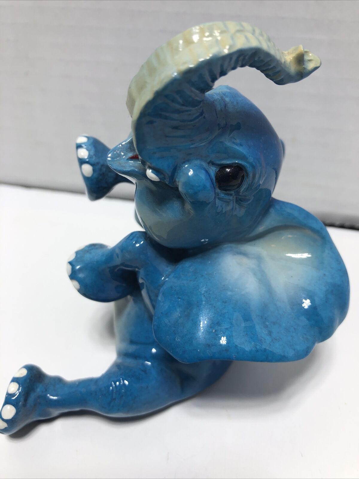 Kitty’s Critters SKAMP Blue Elephant Figurine 2003 Great Shape Retired