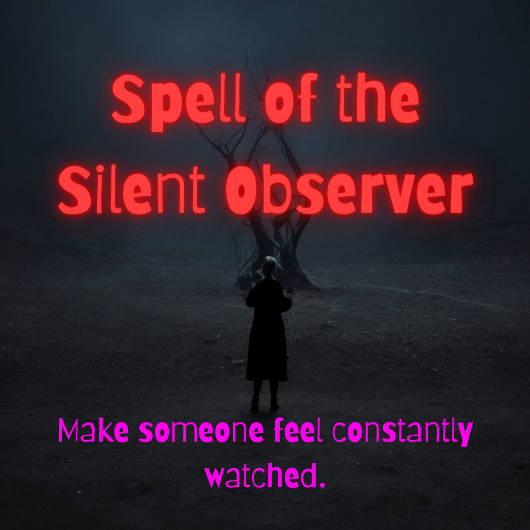 Spell of the Silent Observer - Powerful Black Magic Hex to Make Someone Feel Wat