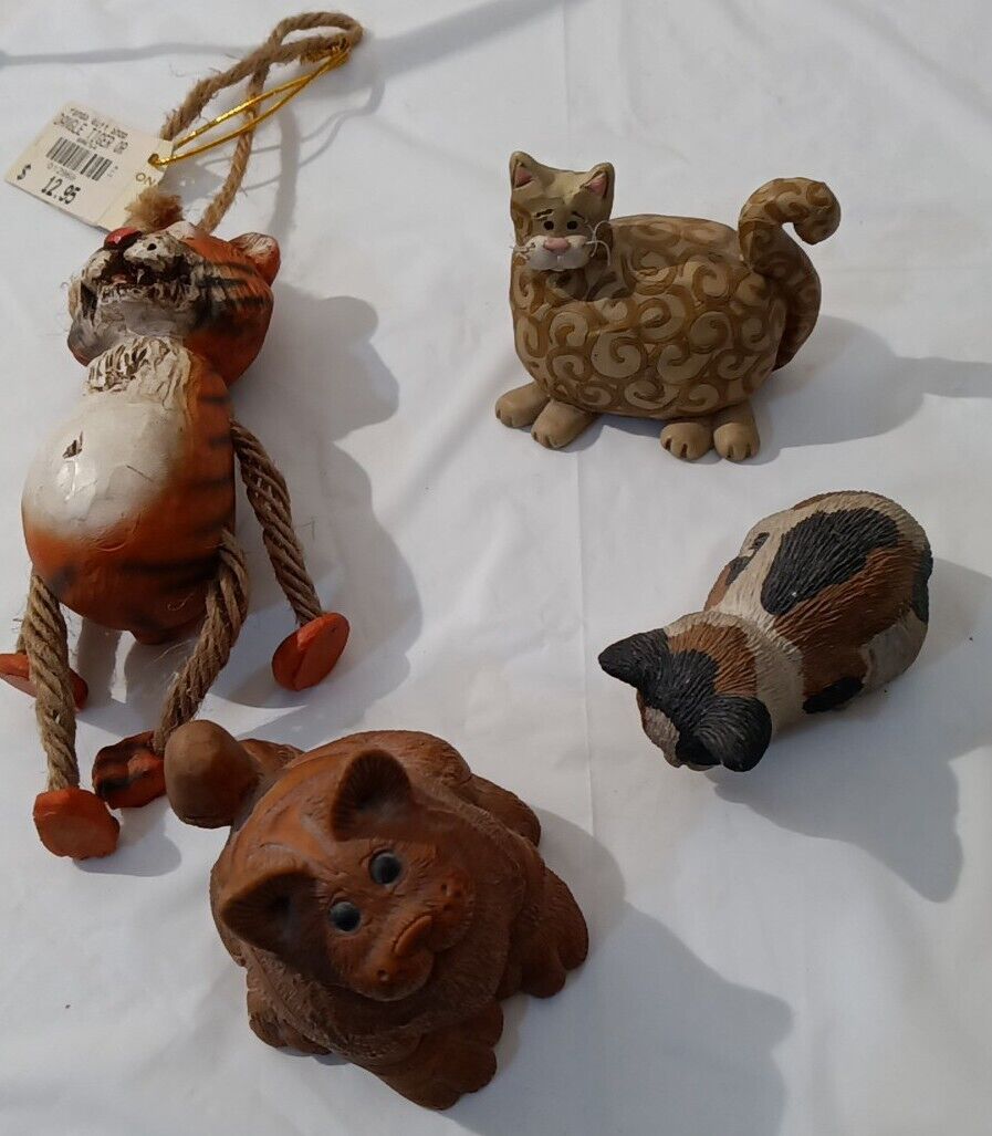 Suzi Skoglund, S. Brue, Smidgens, B. Anderson Resin Cat Figurines 