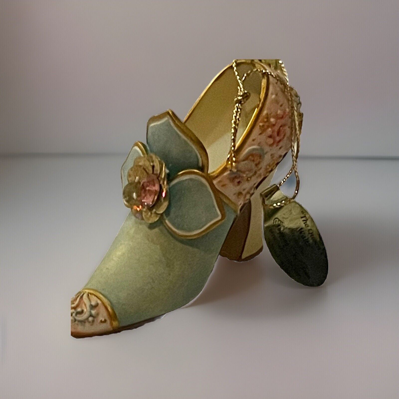 Vintage Porcelain Miniature Shoe Ornate