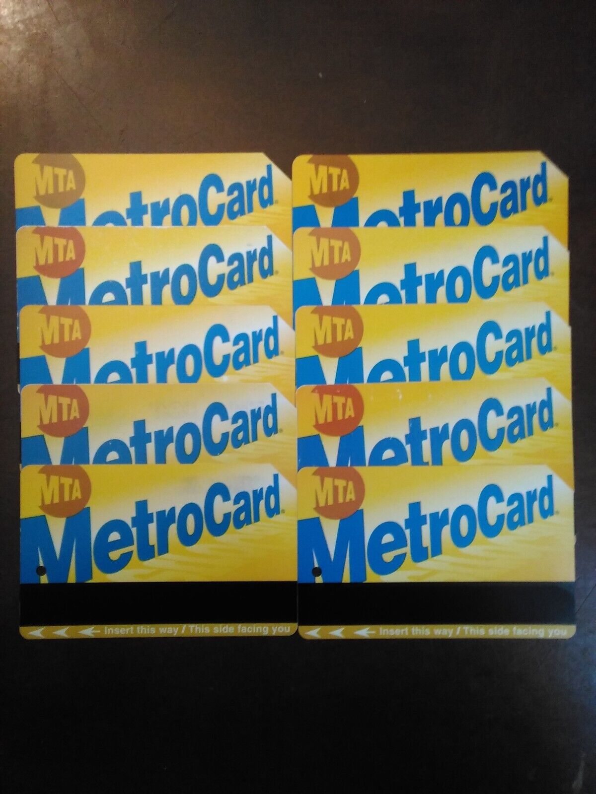 Vintage MTA New York City Transit Golden MetroCards ~10 Pack ~Used