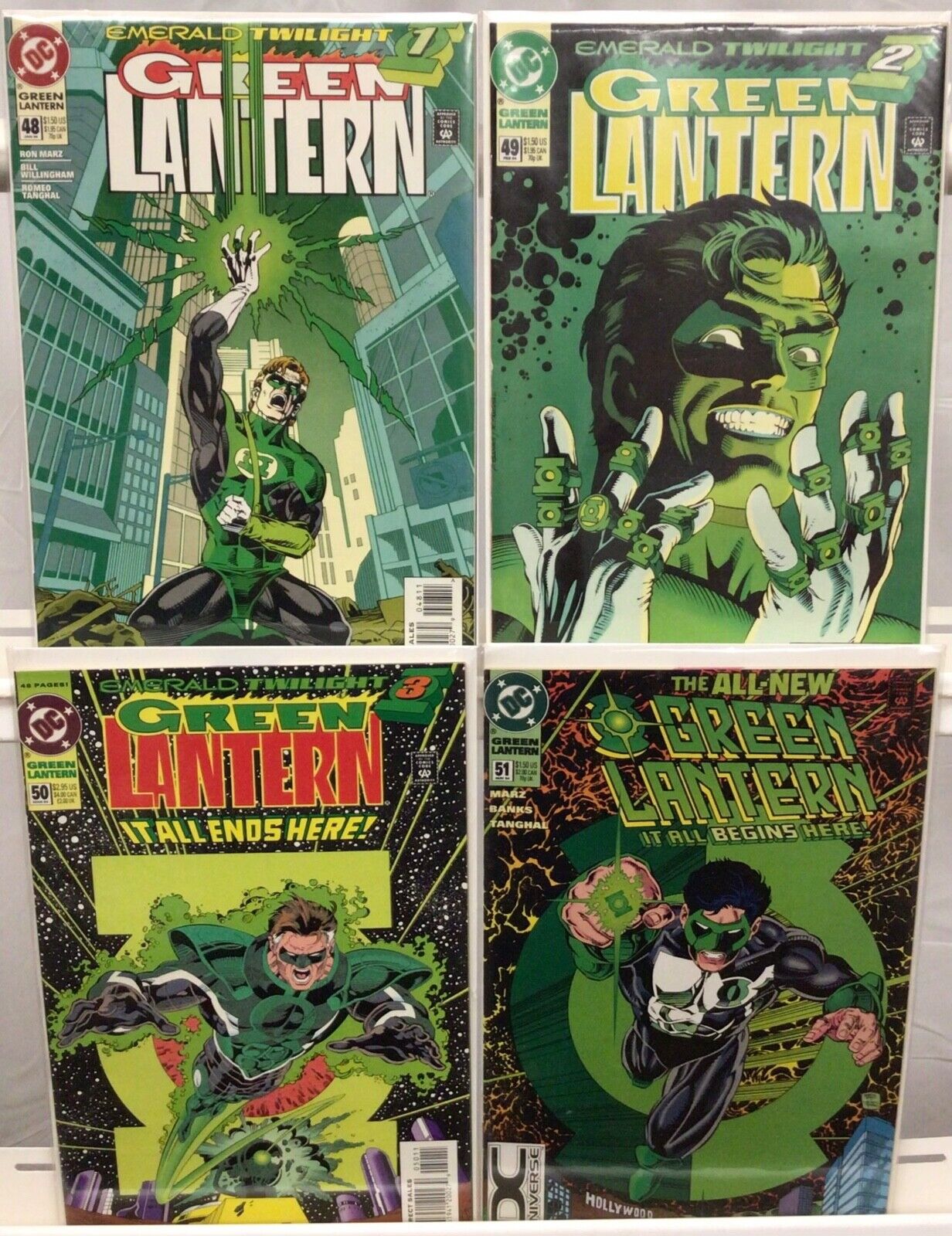 DC Comics Green Lantern Emerald Twilight 1-4 Complete Story #51 DCU Logo VF 1994