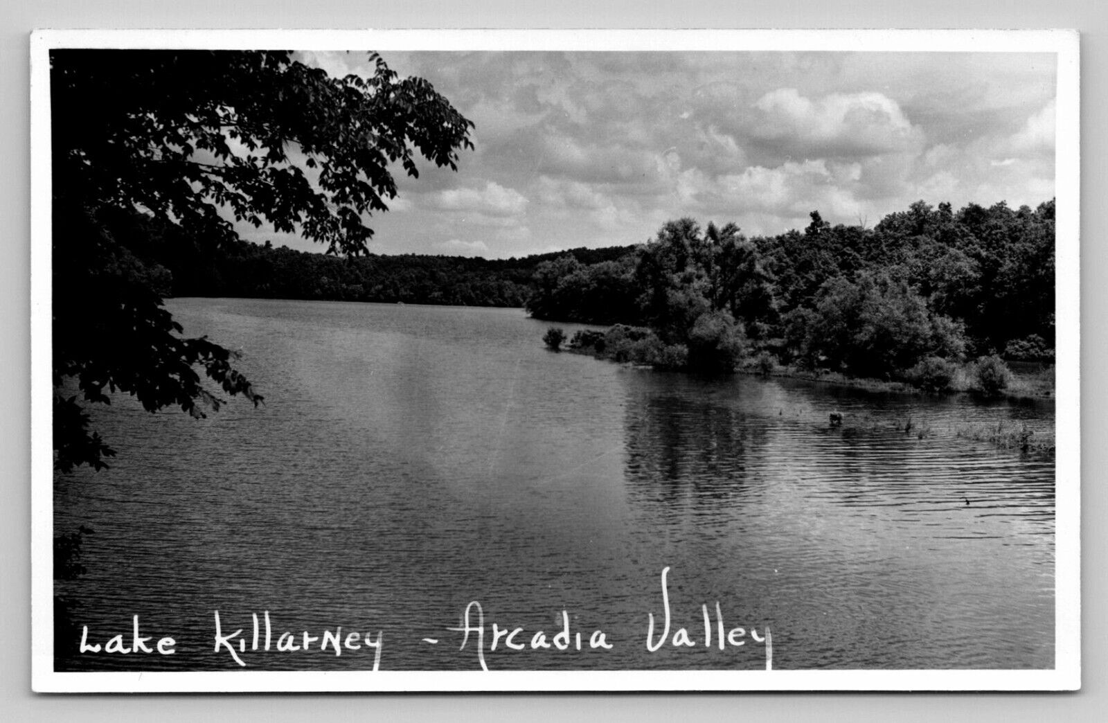 RPPC Lake Killarney Arcadia Valley Missouri Real Photo P697
