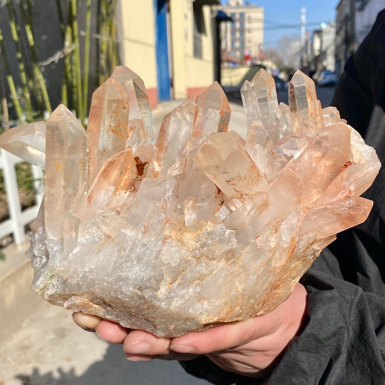 5.4LB Natural white Crystal Himalayan quartz cluster /mineralsls Specimen