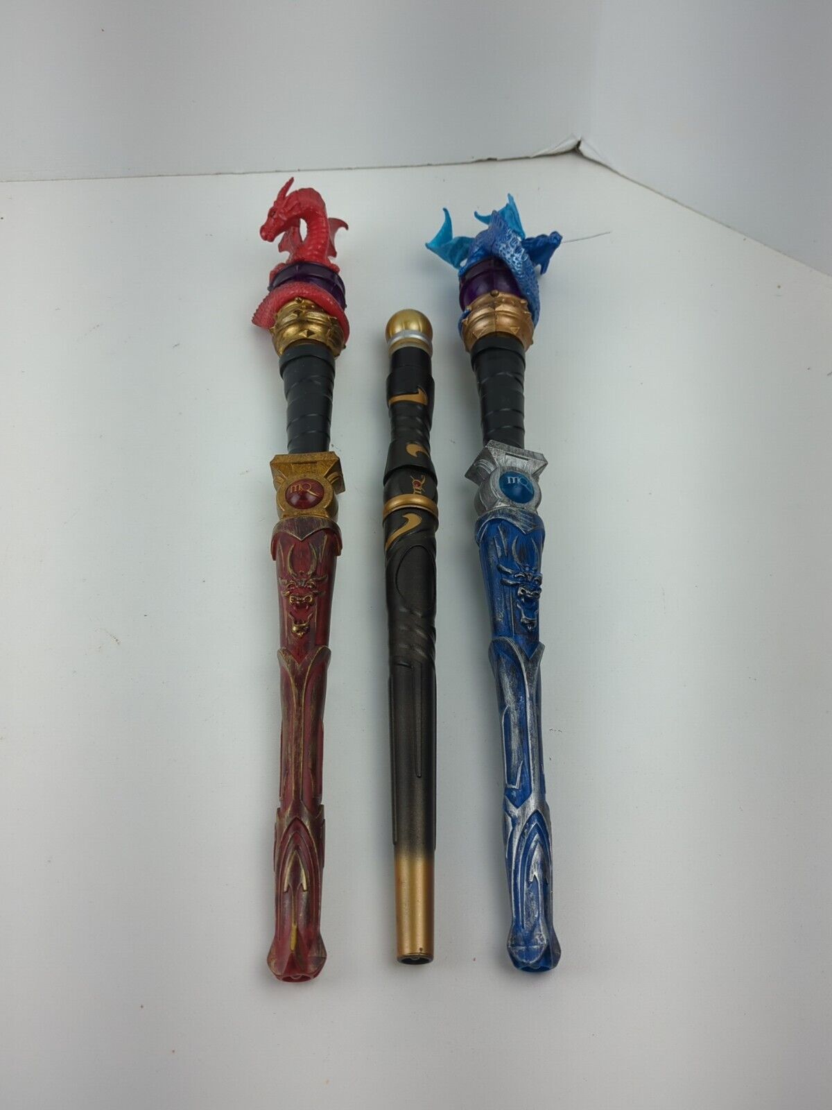 Magiquest Great Wolf Lodge Wands Lot of 3 With 2 Dragon Topper Wizards & Witches