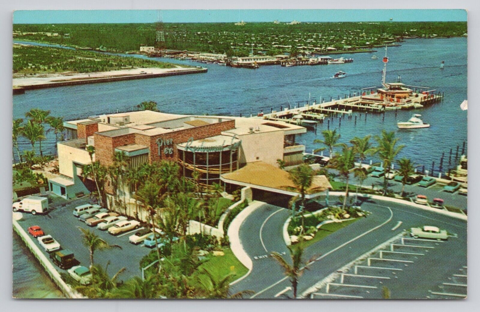 Postcard Pier 66 Restaurant Lounge Yacht Club Fort Lauderdale Florida
