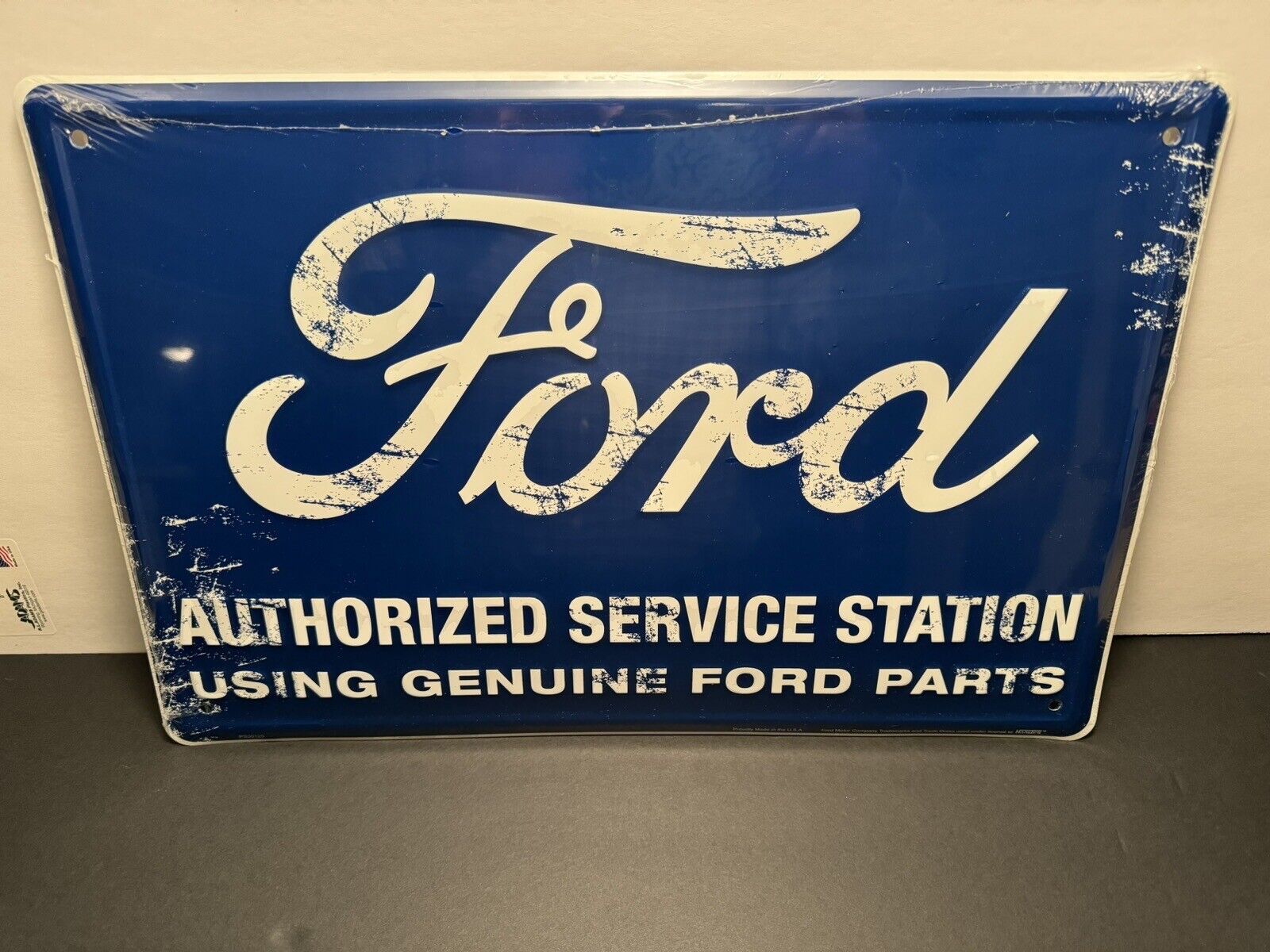NEW Ford Authorized Service Station Metal Tin Sign