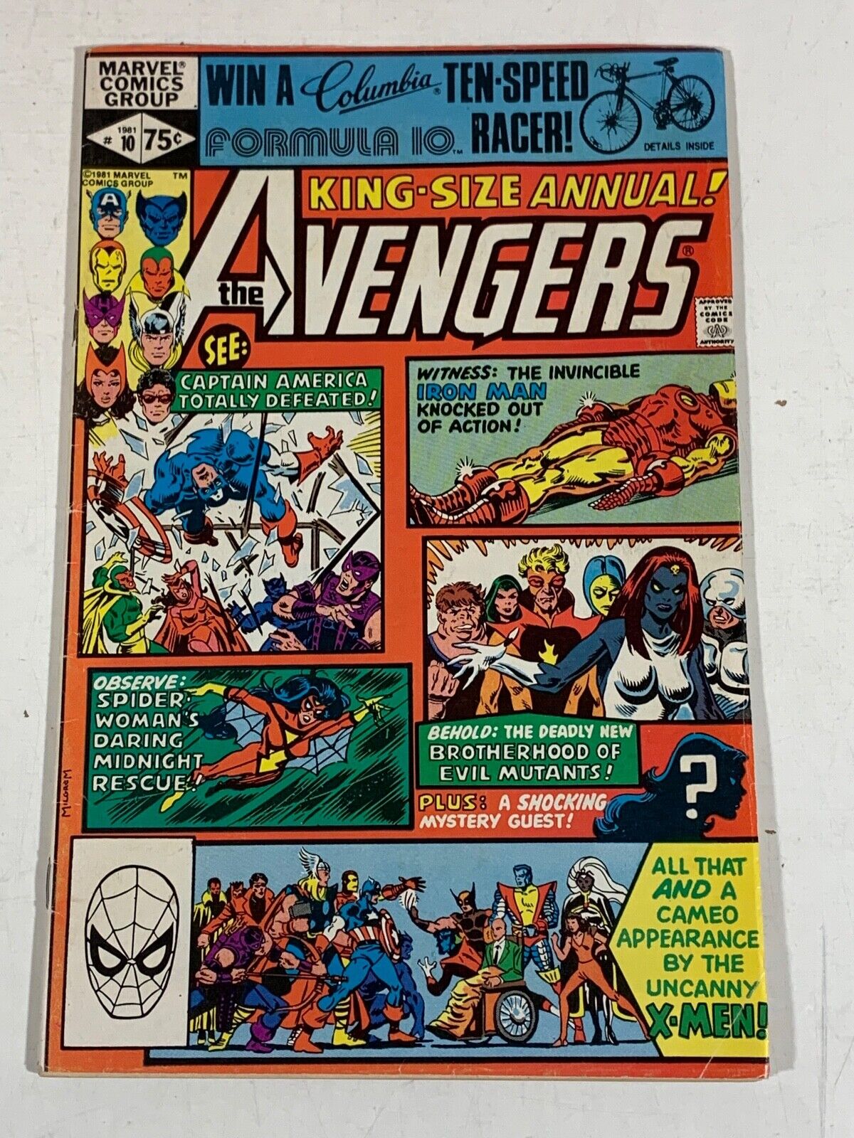 The Avengers King Size Annual #10 (1st appearance of Rogue) 5.0 VG/F