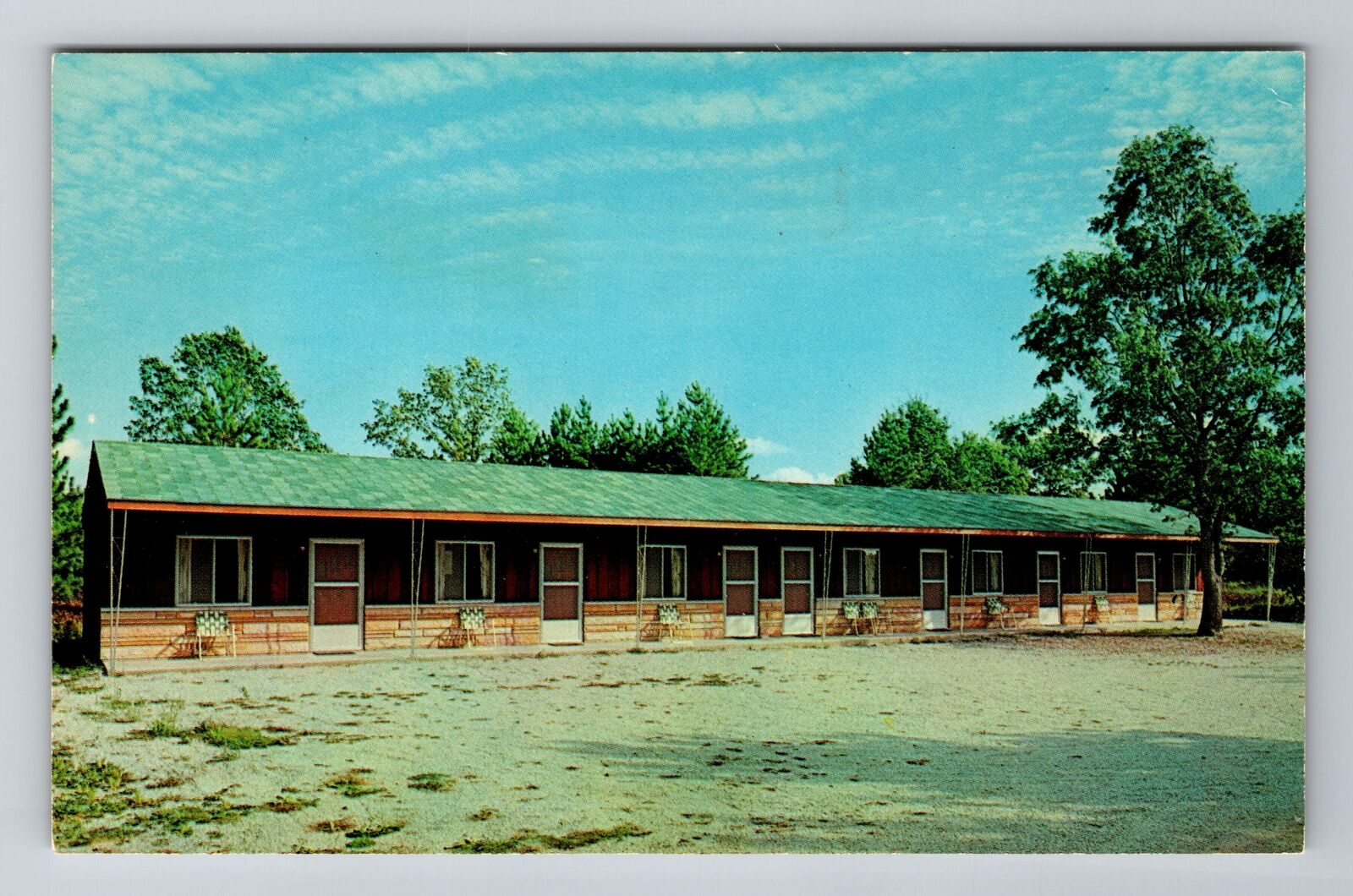 Baldwin MI-Michigan, Baldwin Creek Motel, Advertising, Vintage Souvenir Postcard