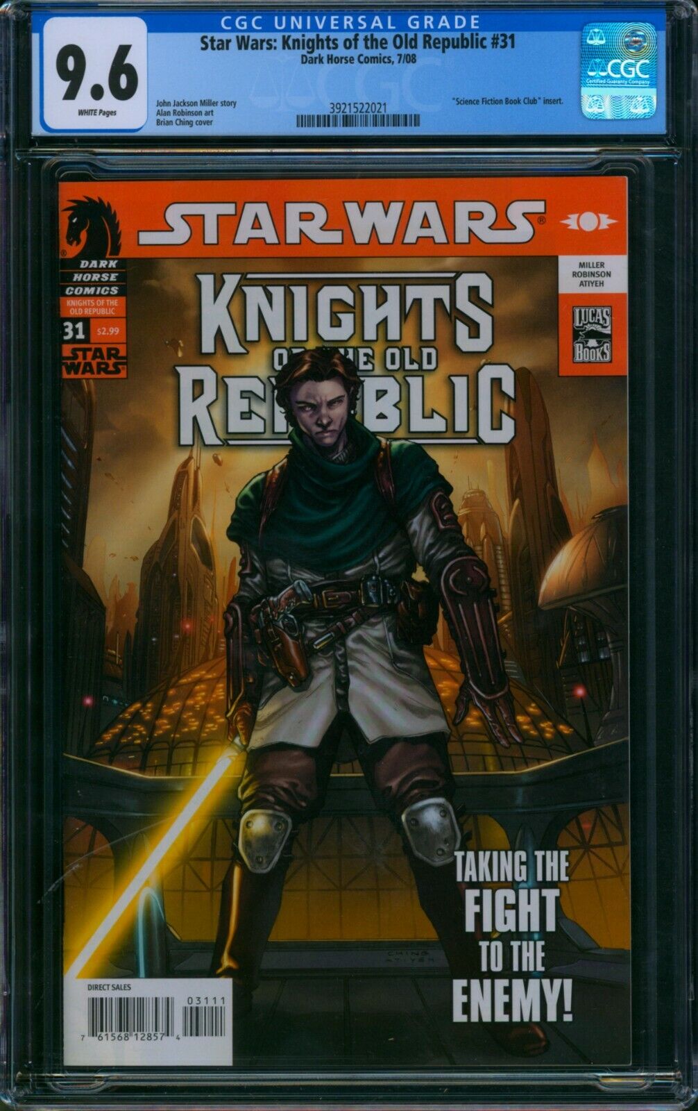Star Wars Knights of the Old Republic 31 ⭐ CGC 9.6 ⭐ Darth Malak Dark Horse 2008