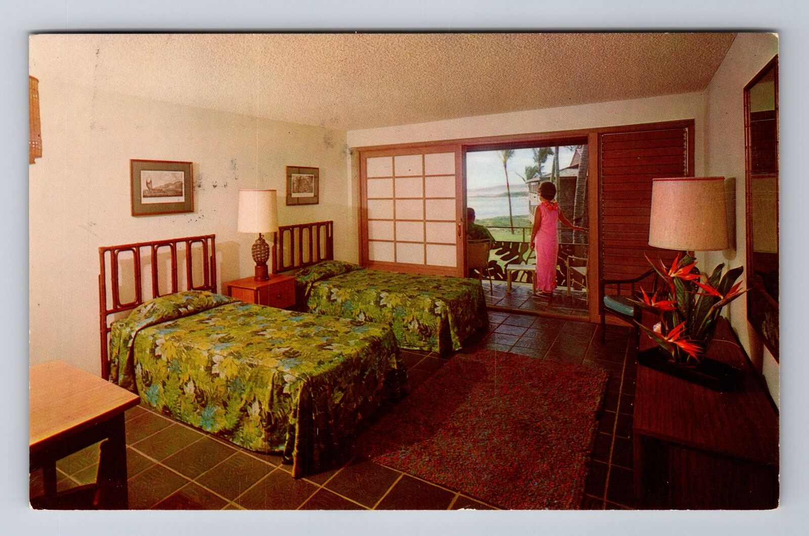 Kauai HI-Hawaii, Poipu Beach Hotel, Advertising, Vintage Souvenir Postcard