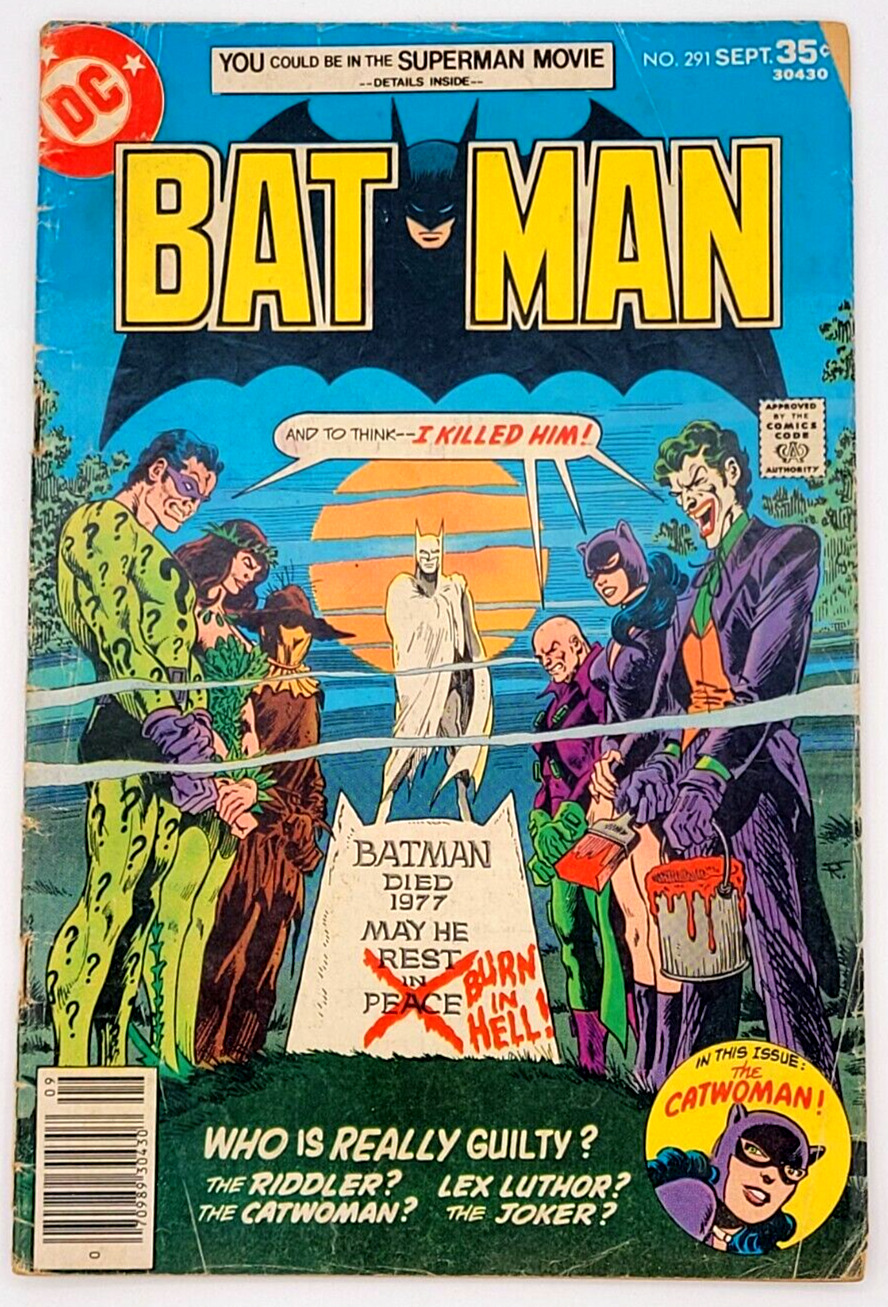 BATMAN #291 (1977) / VG  / BATMAN'S ROGUE'S GALLERY BRONZE AGE DC