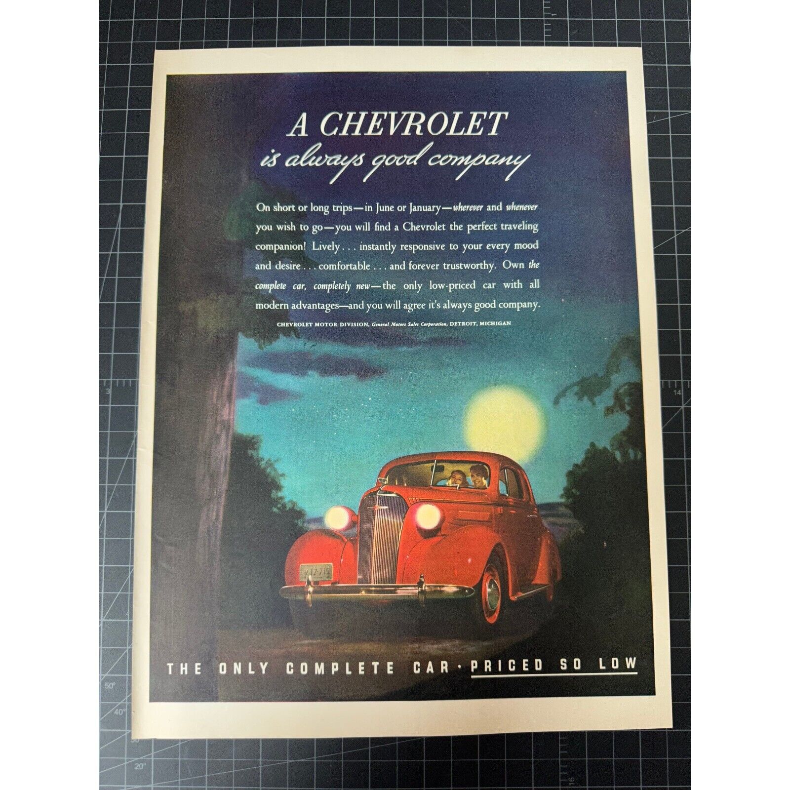 Vintage 1930s Chevrolet Print Ad