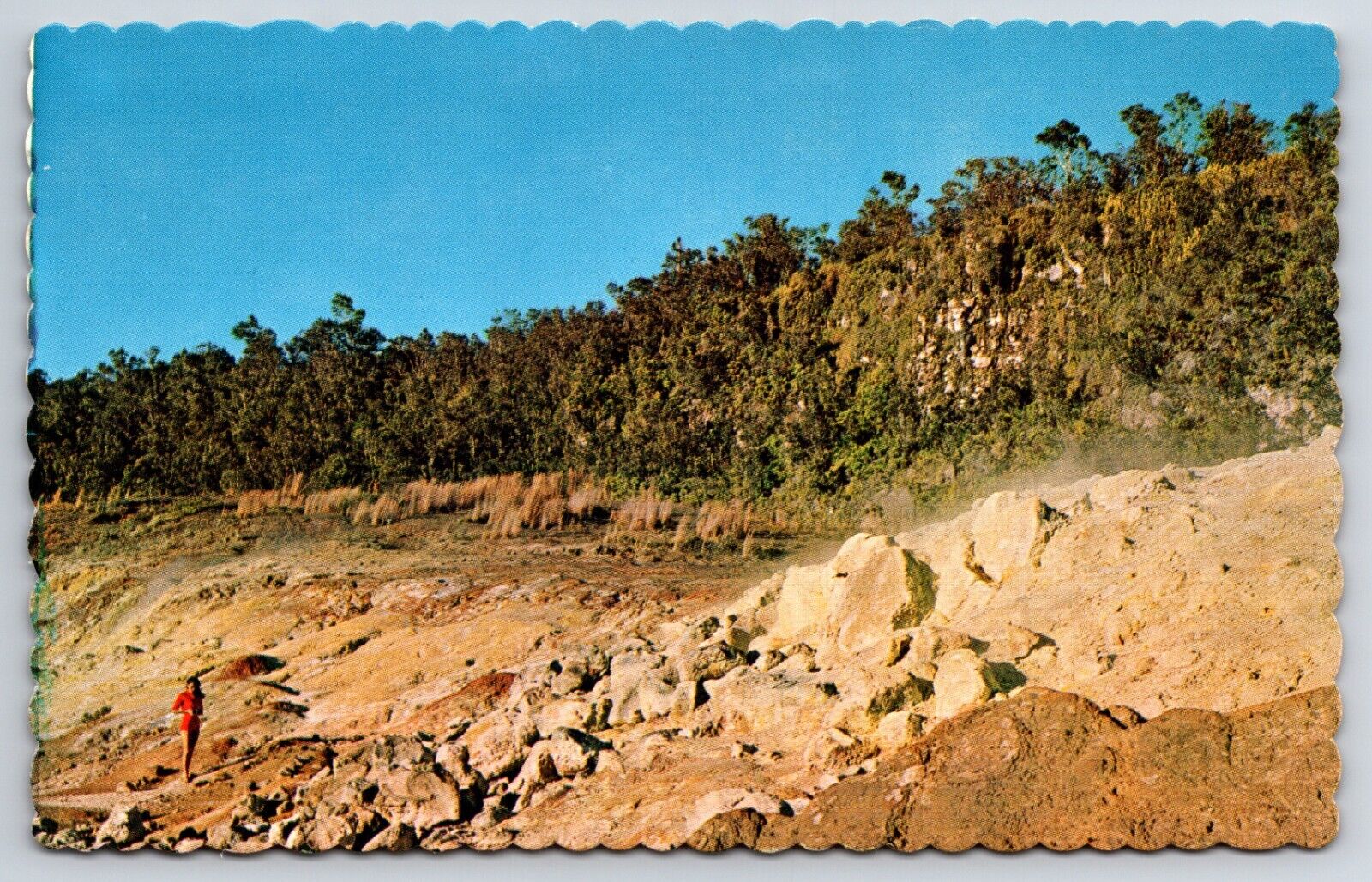 Sulfer Banks Hawaii HI volcanoes National Park Chrome Postcard