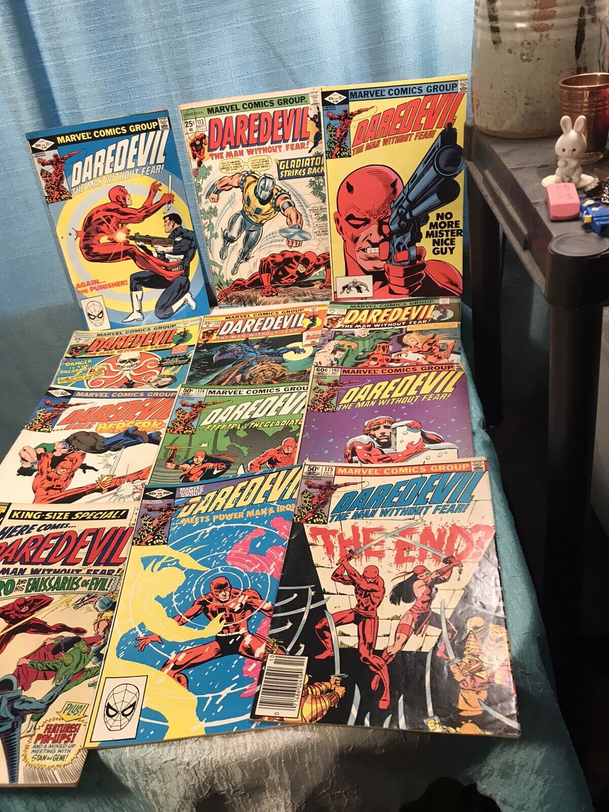 Daredevil The Man Without Fear Bronze Age VINTAGE 12 Comic Book Lot