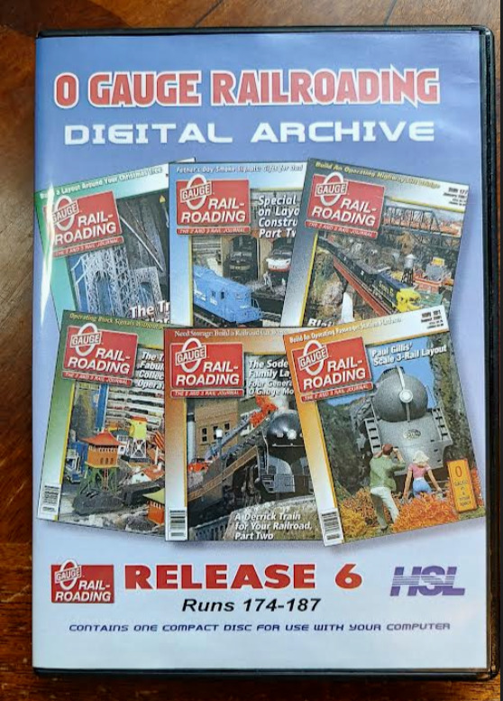 ​O Gauge Railroading Digital Archives for Computer HSL 2000 - 2002 Vol. - 6