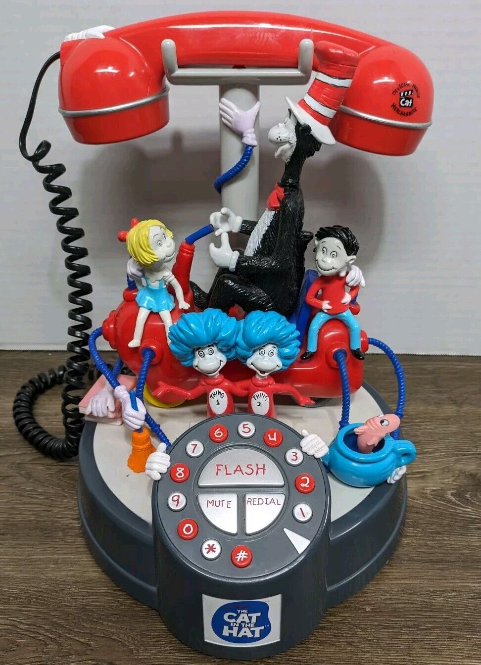 Vintage 2003 Dr Seuss Cat in the Hat Landline Phone Telephone CT-CAT Collectible