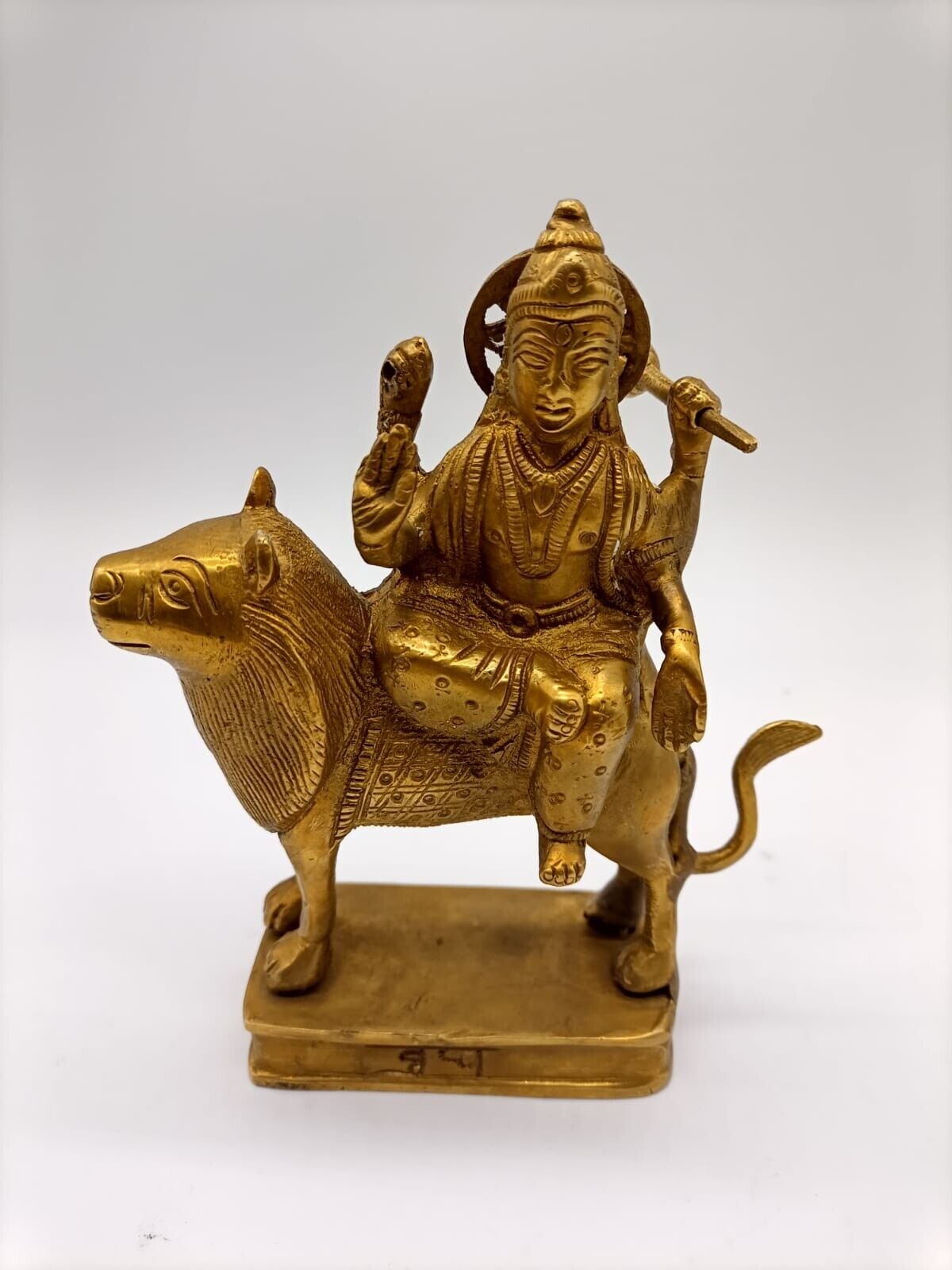 Budha Graha Mercury Planet God Idol, Copper, 6 inches Tall