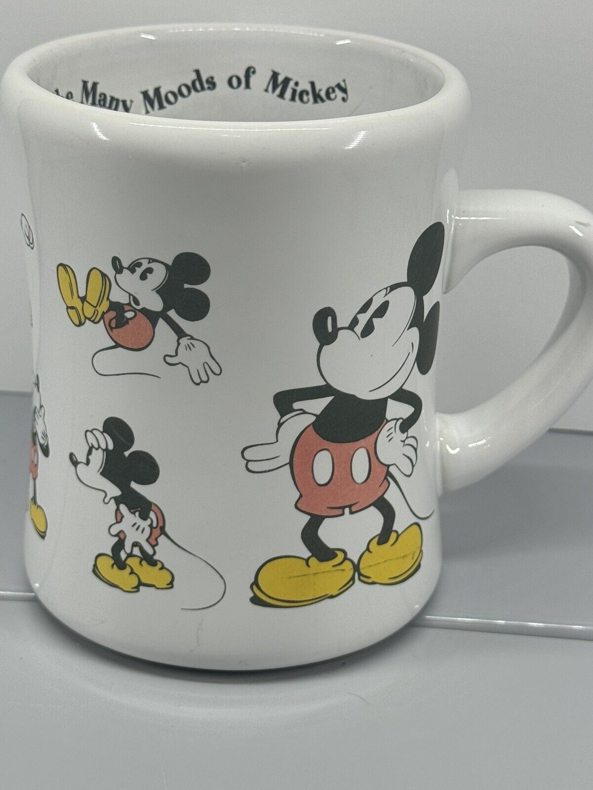 Disney’s The many Moods of Mickey Coffee/Tea Mug Vintage 90’s Made in Thailand