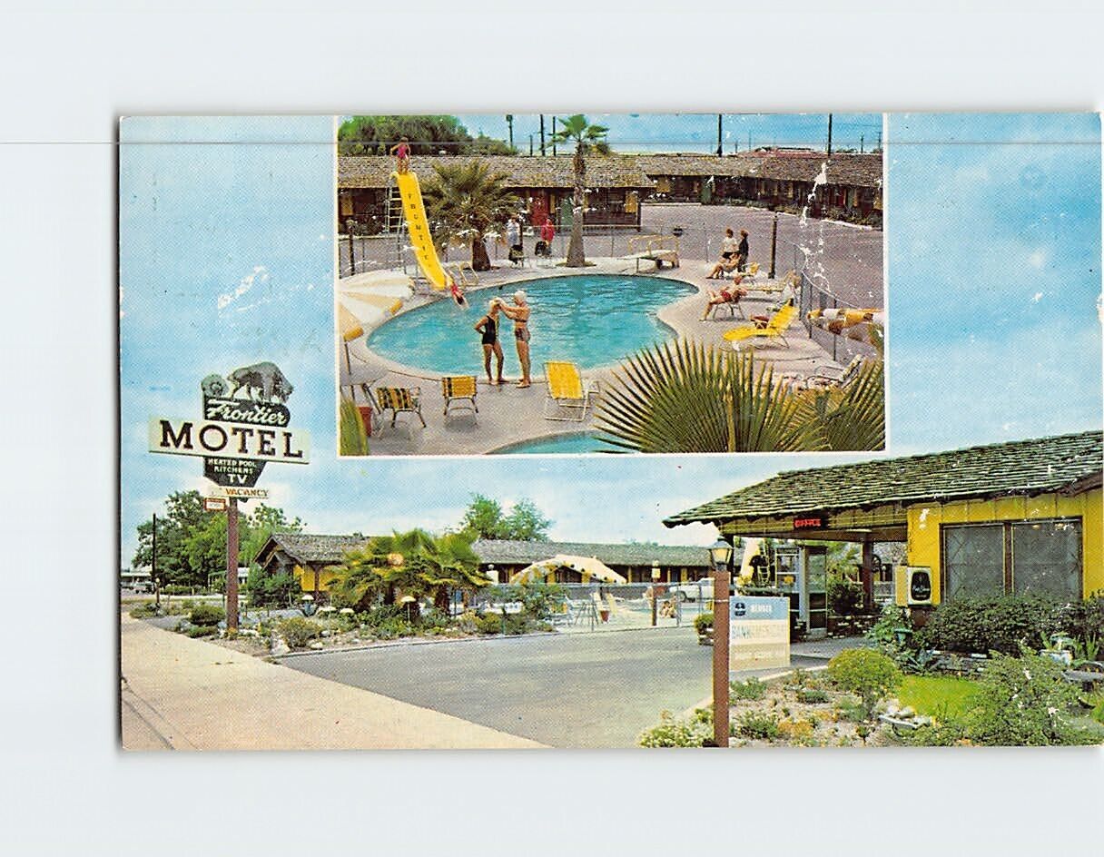 Postcard Frontier Motel Anaheim California USA