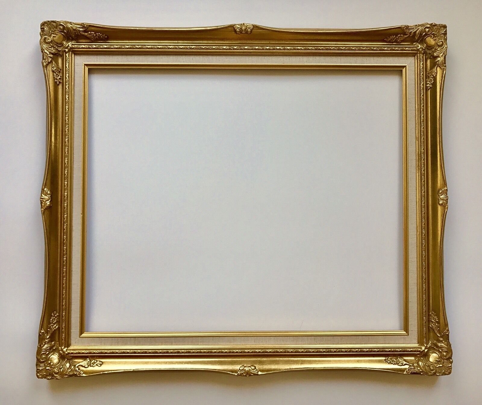 A Vintage Gilt Decorated Wooden Carved Picture Frame