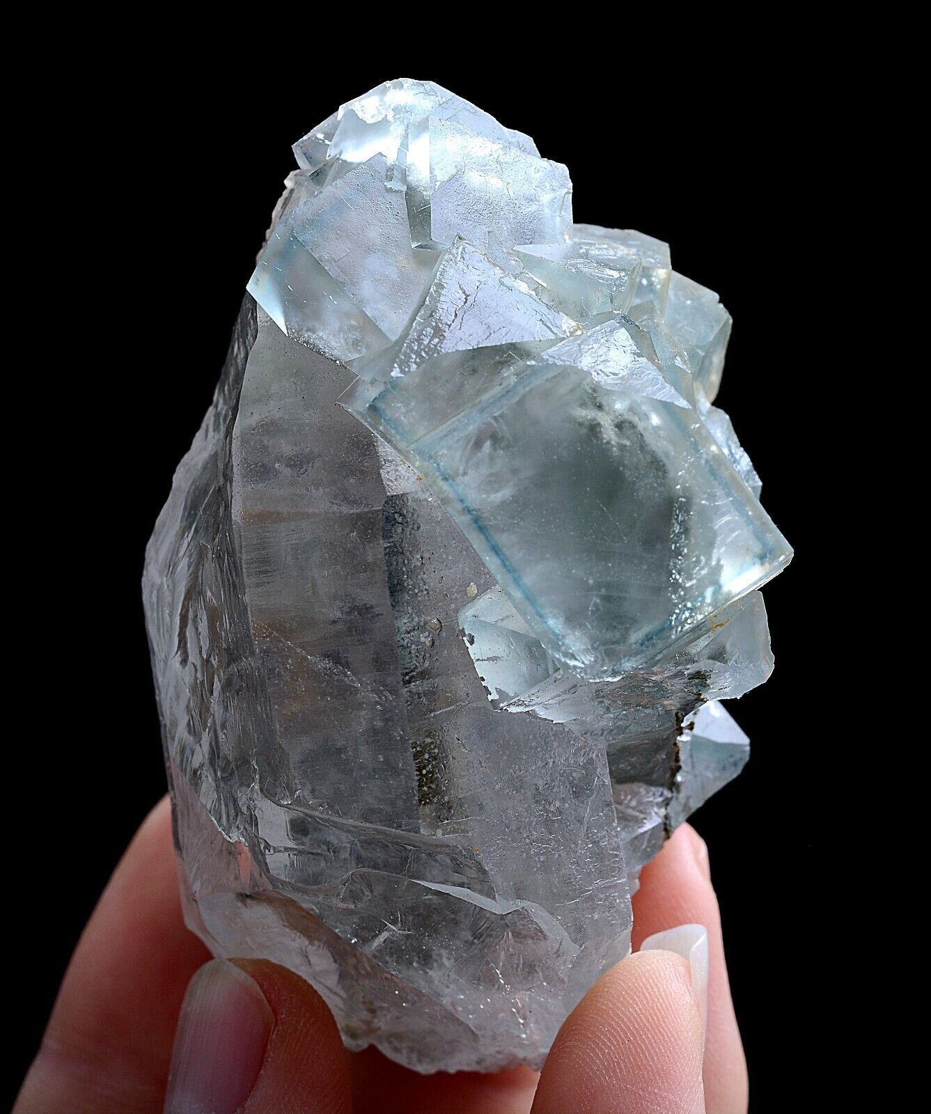 150g Natural Blue And White Porcelain Fluorite Mineral Specimen/Yaogangxian