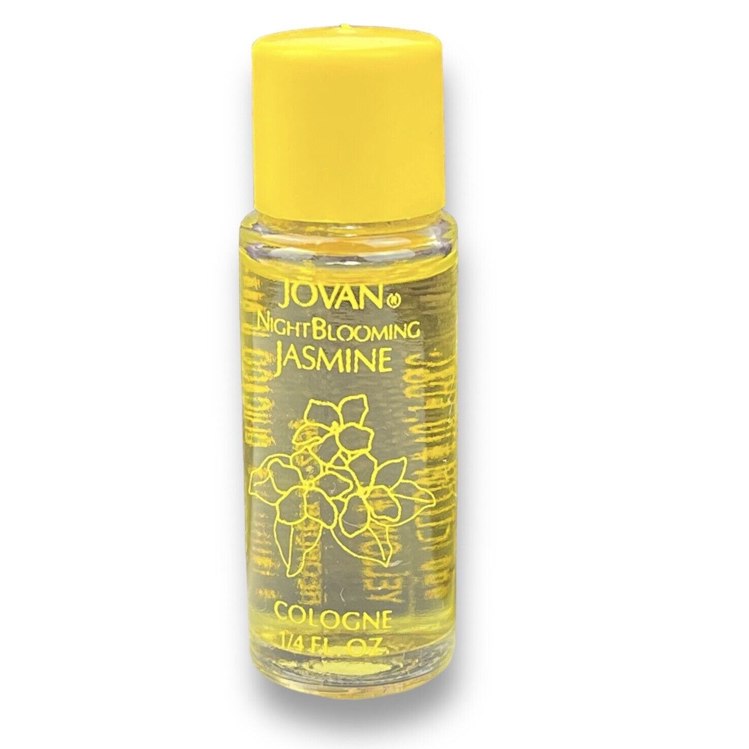 Jovan Night Blooming Jasmine Cologne Vtg .25oz Yellow Cap
