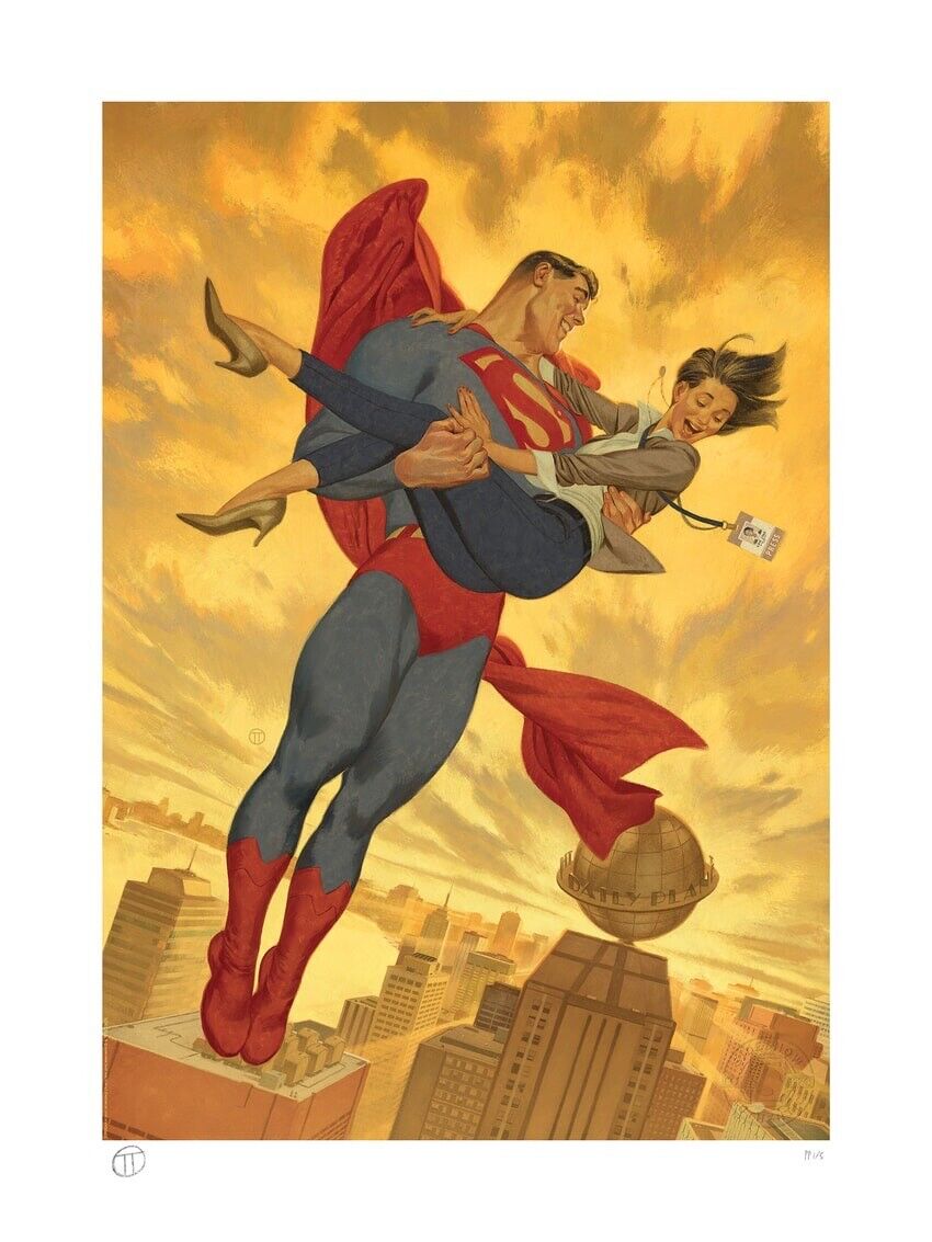 Sideshow DC Comics Superman & Lois Lane 18 X 24 Art Print Wall Art *MINT*