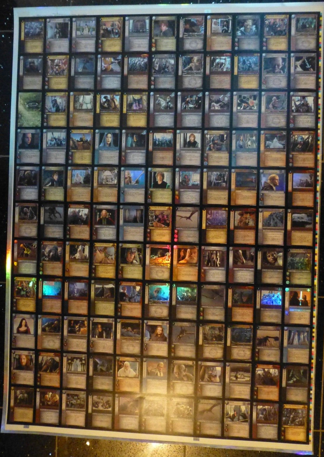 TCG 3 / Lord of the Rings Spread / Uncut Sheet The Return of the King Rare