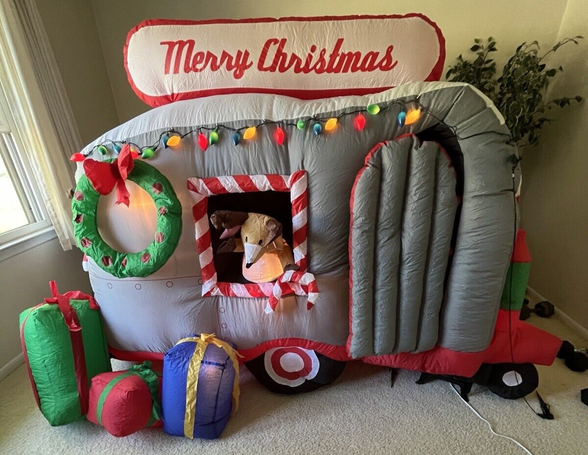 Rare Gemmy 2011 8.5ft Animated Santa RV Christmas Airblown Inflatable