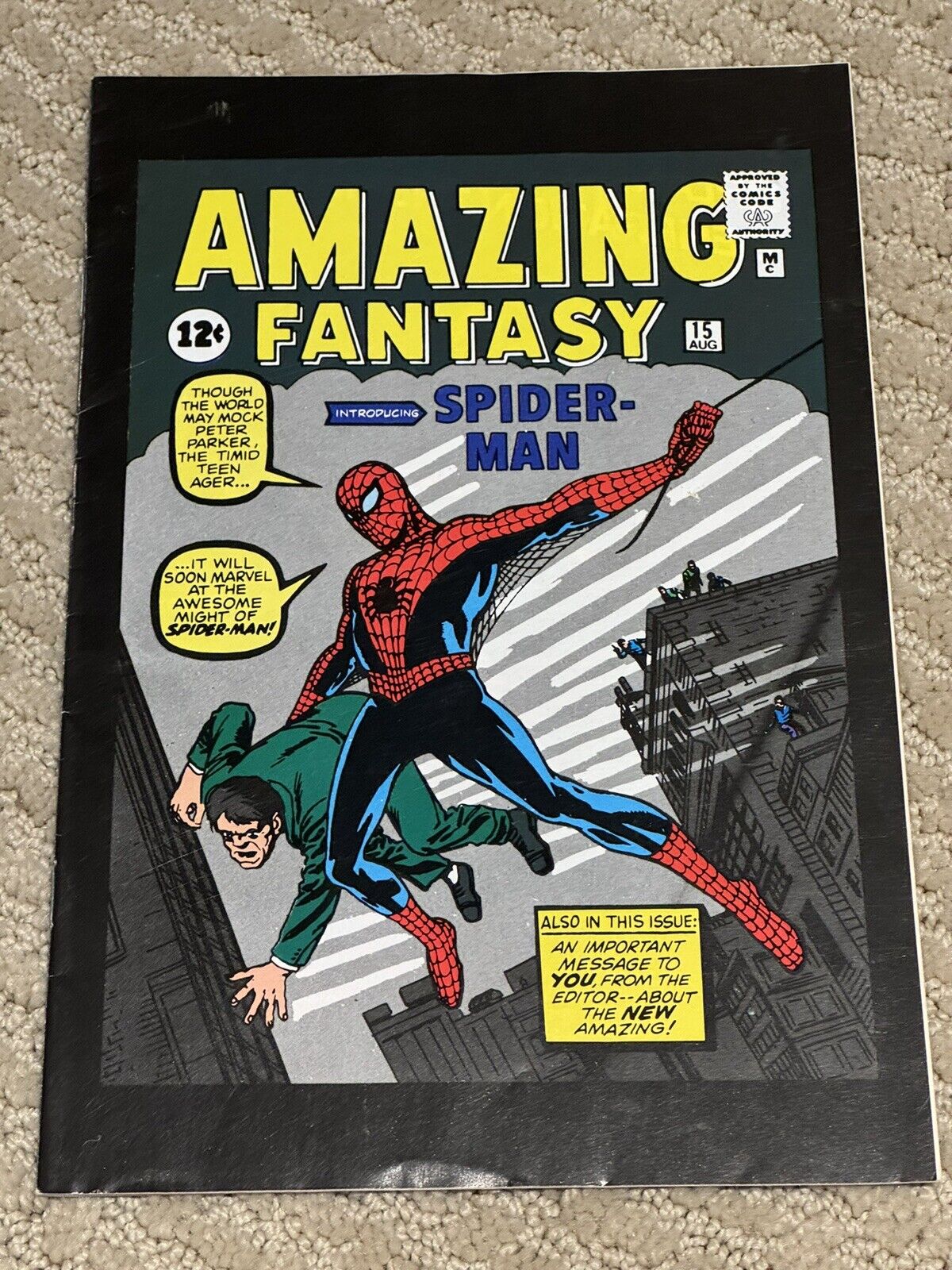 Amazing Fantasy # 15 Toybiz Reprint 2001 Marvel Comics Marvel Legends