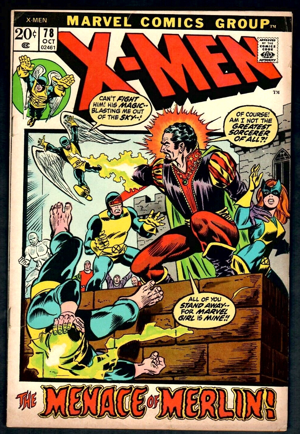 X-Men # 78  (5.5) Marvel 10/1972 Bronze-Age 20c Picture Frame Era Cover 🛻
