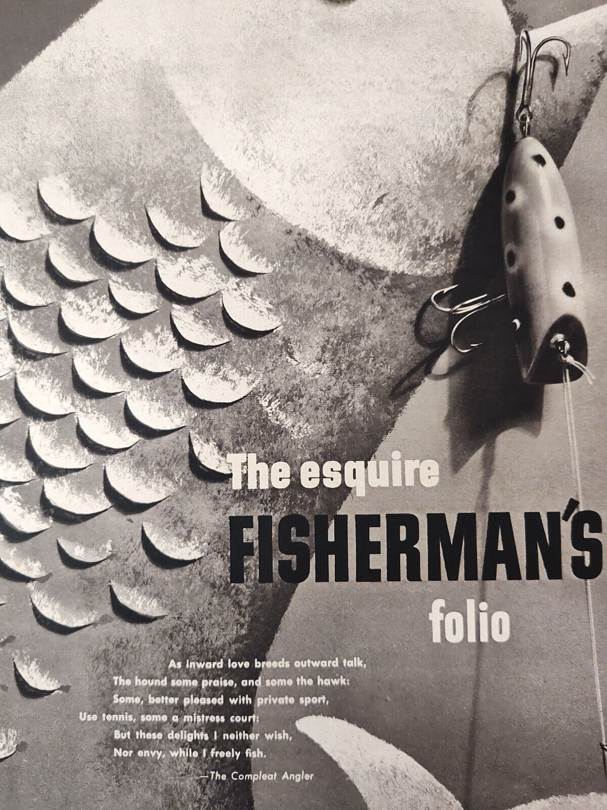 1949 Original Esquire's Fisherman's Folio Special Insert Multipage Feature