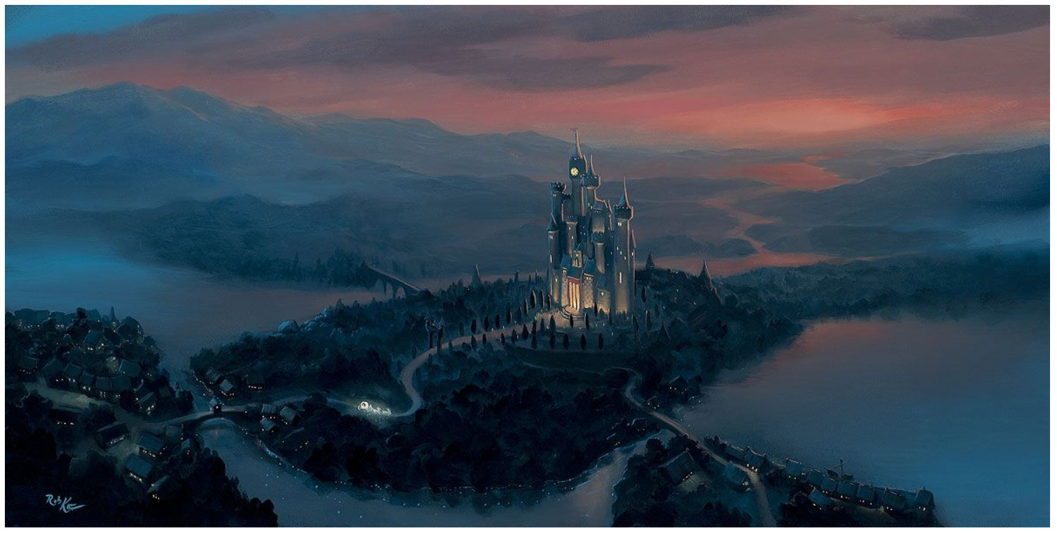 Disney Fine Art Limited Edition Canvas A Dream Coming True-Cinderella-Rob Kaz
