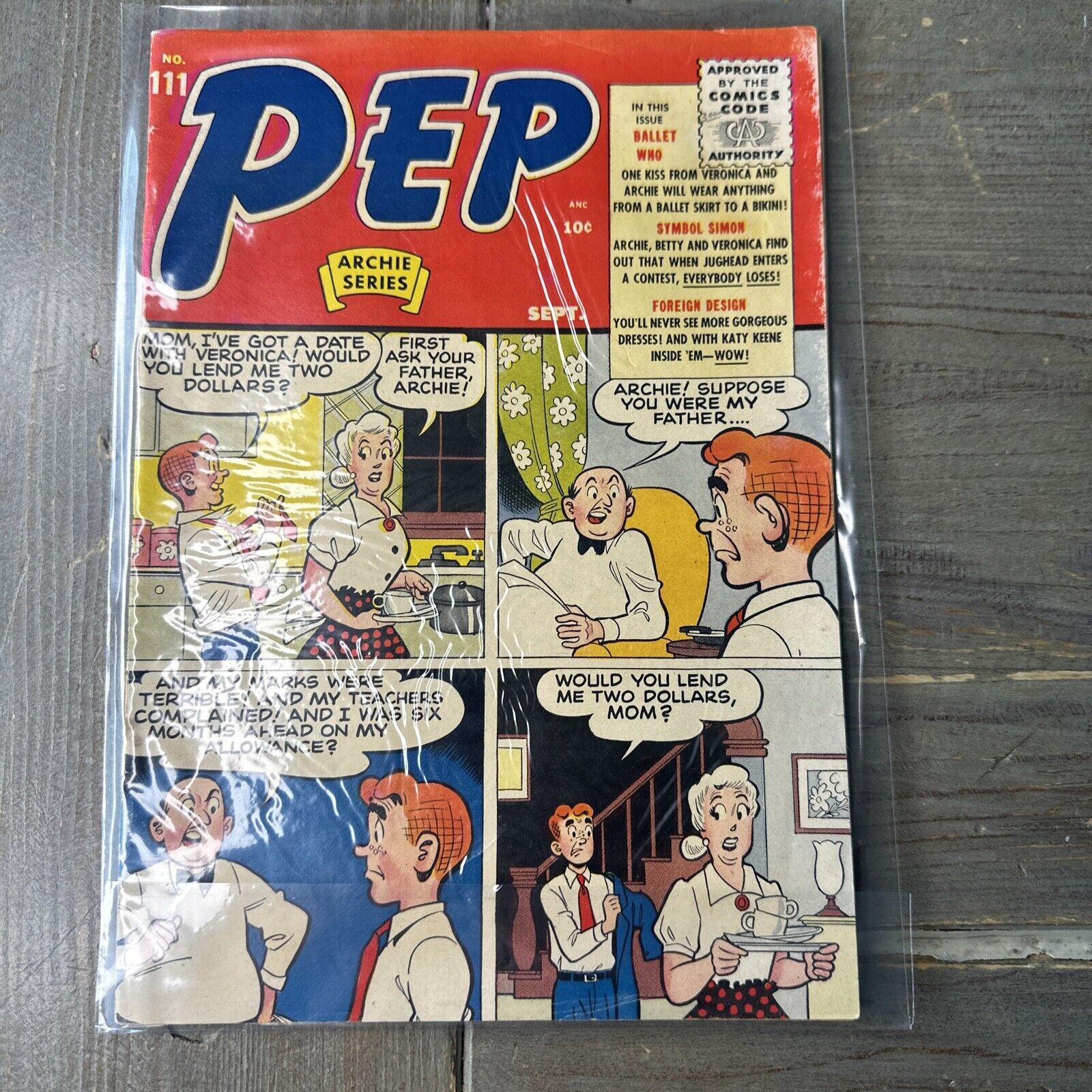 Pep Comics #111 September 1955 VG Katy Keene