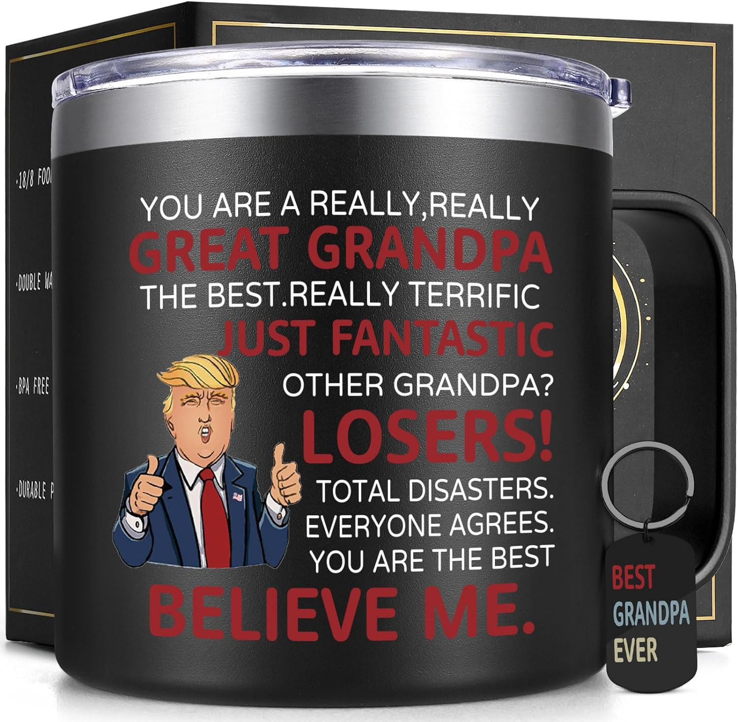 Trump Father\'s Day Gifts, Grandpa Gifts, Fathers Day for Grandpa, Funny Father\'s