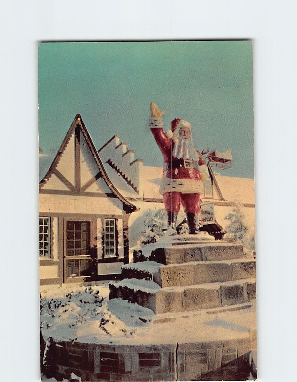 Postcard Santa Claus Statue Santa Claus Land Santa Claus Indiana USA