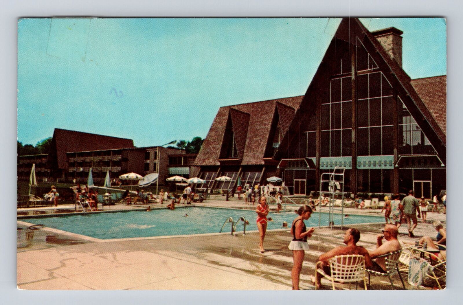 Oxford OH-Ohio, Hueston Woods Lodge, Advertisement, Antique, Vintage Postcard