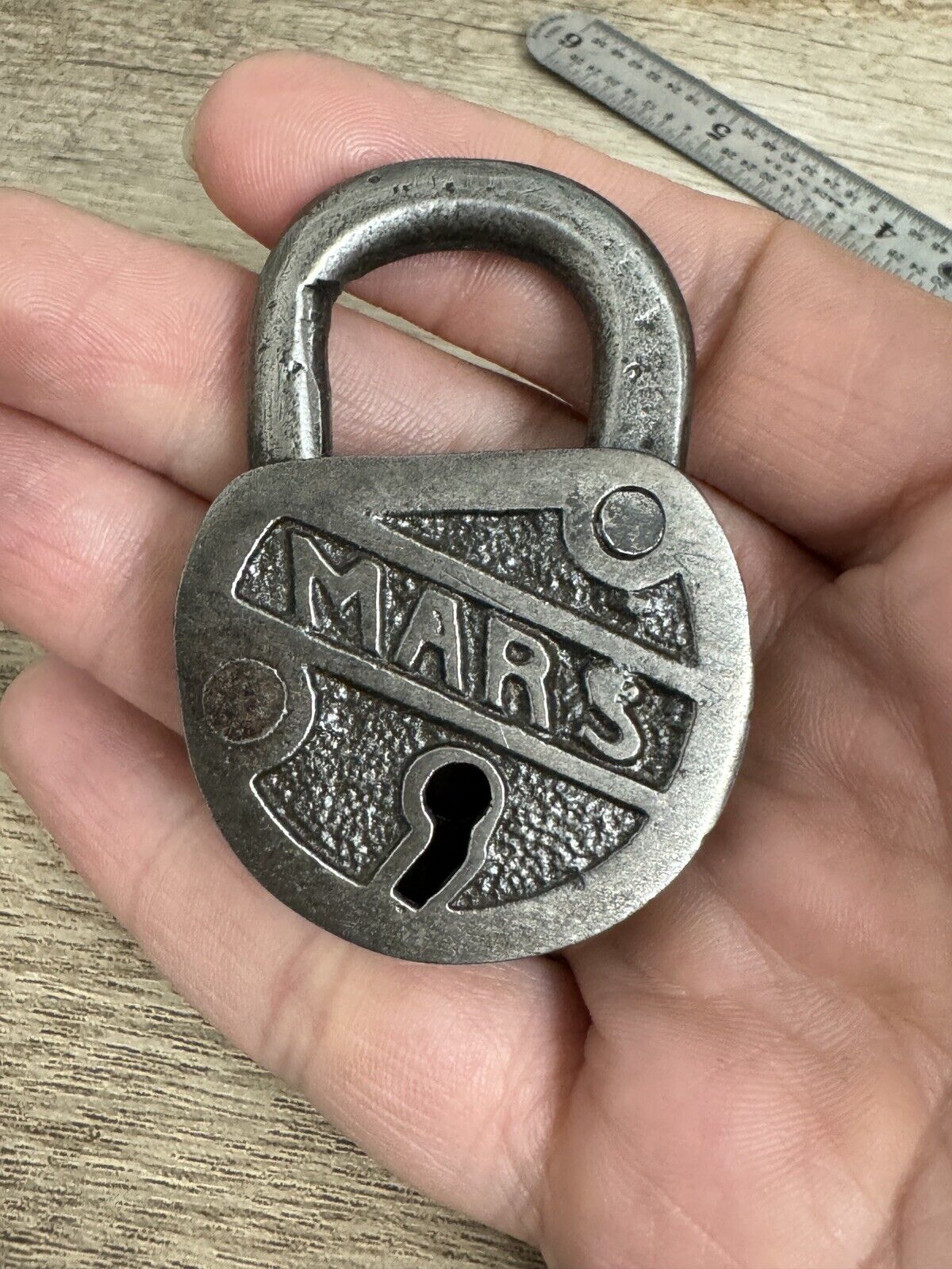 Vintage Old Small Mars US Padlock No Key Lock