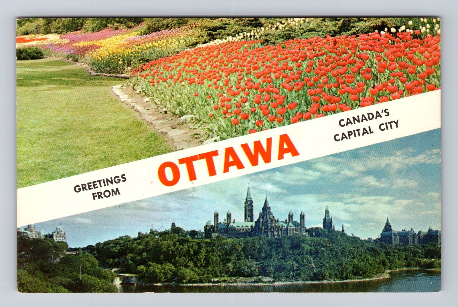 Ottawa Ontario- Canada, General Banner Greetings, Antique, Vintage Postcard